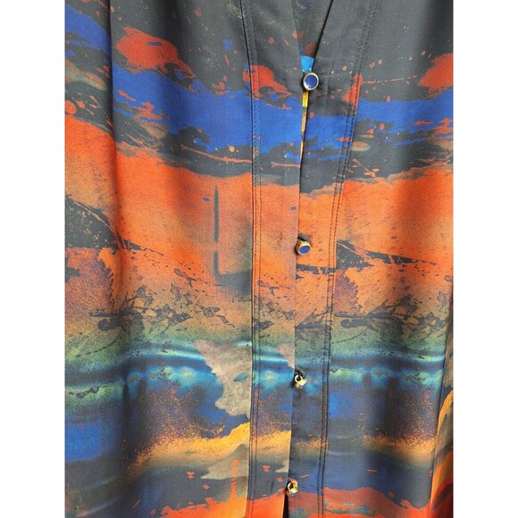 Ted Baker Pennii Artistic Palette Print Blouse Women's Ted Size 3 - Picture 5 of 9